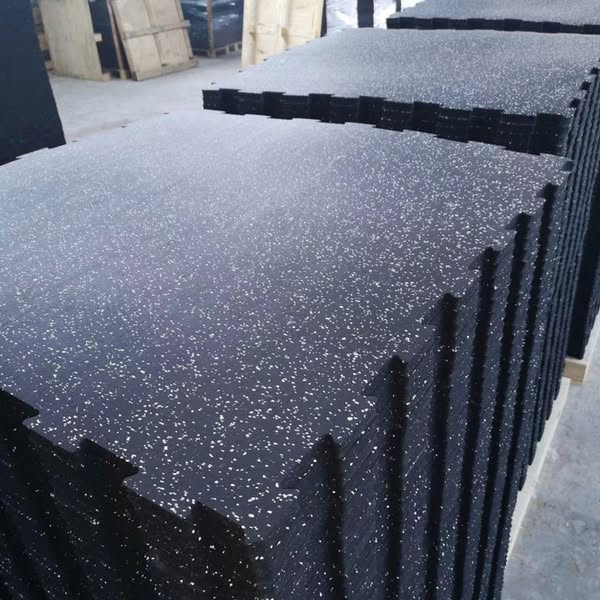 Tấm lót sàn cao su dày ghép nối, chống trượt, dùng cho phòng gym và xưởng