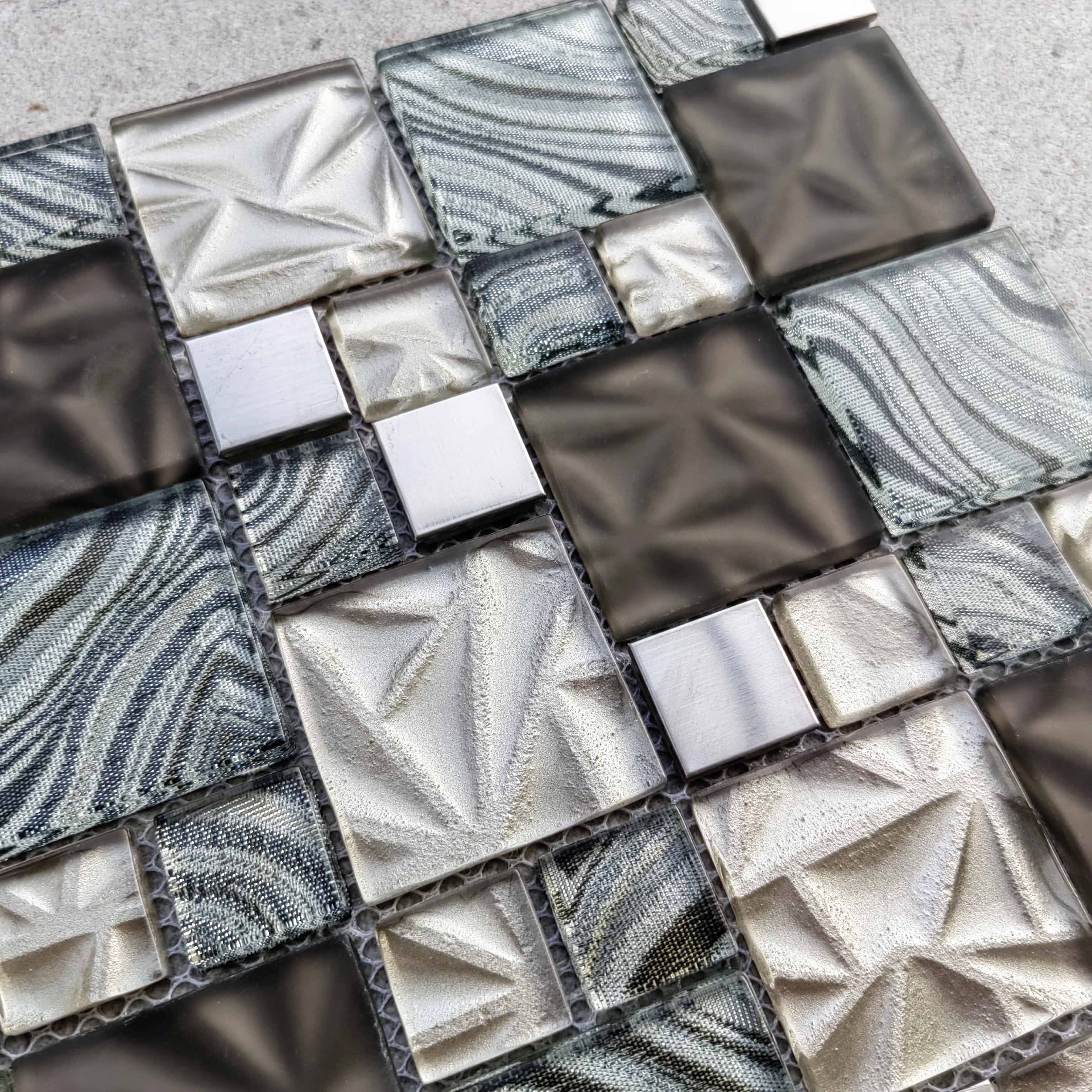 Gạch Mosaic Thủy Tinh Pha Lê Trang Trí Tường, Trang Trí Tường Nội Thất, Gạch Mosaic Phòng Tắm, Gạch Mozaika Thủ Công, Thủy Tinh