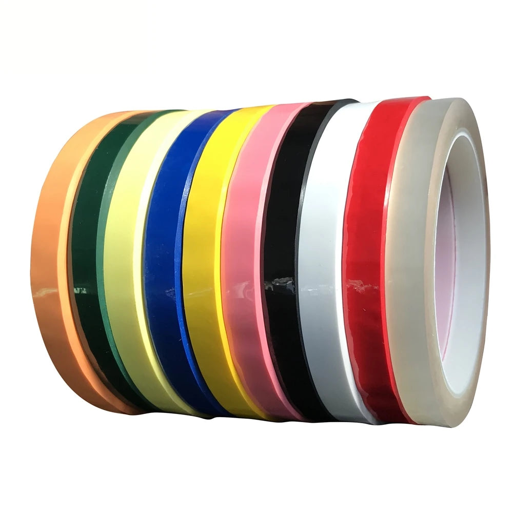 Băng Mylar Nhiệt Độ Cao Đa Màu Dài 66M 0.055mm 2mm 3mm 5mm