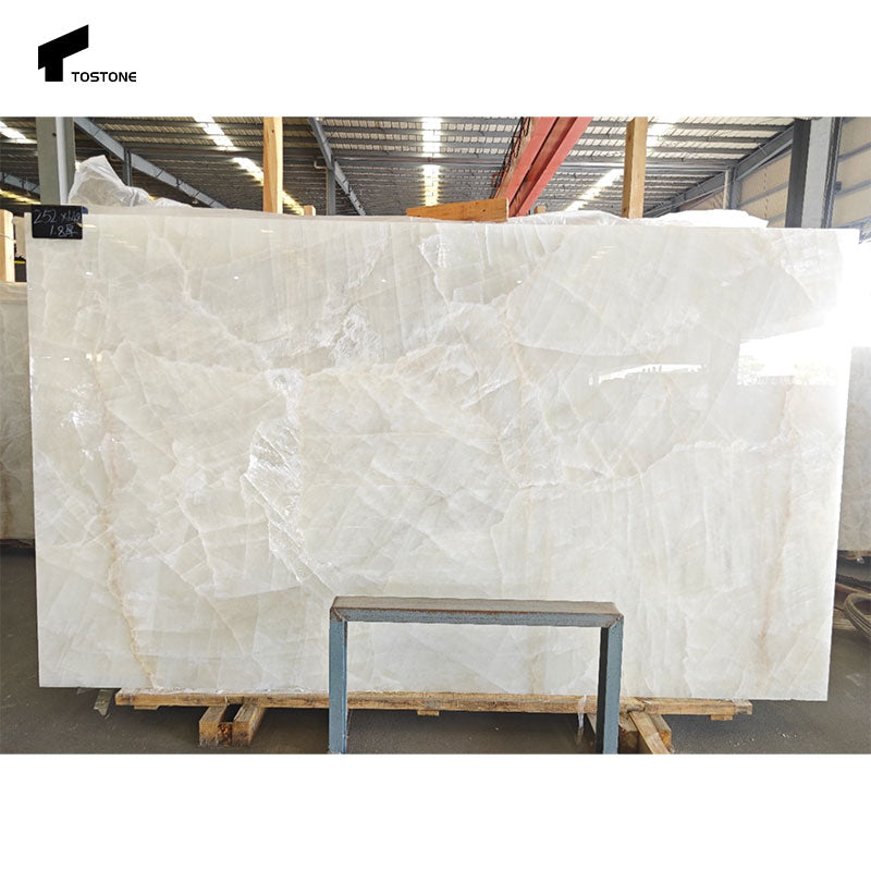 Tostone Đá Quartzite Trắng Brazil Ốp Bàn Bếp Hiện Đại