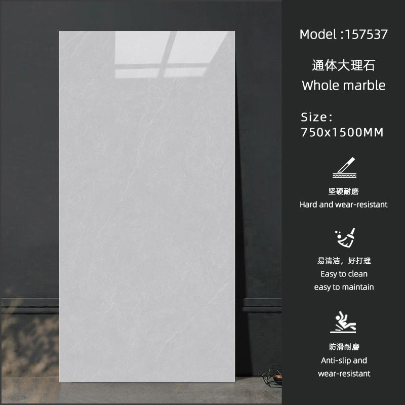 Giảm giá đặc biệt Gạch sứ vân đá cẩm thạch trắng bóng Thiết kế Cổ điển Hiện đại 750 x 1500 mm Kháng khuẩn Chống trượt cho phòng