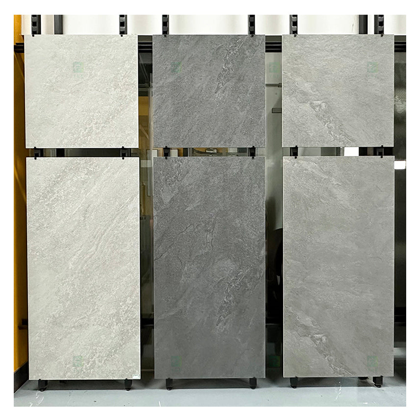 Gạch lát nền sứ đồng chất mộc mạc, bề mặt mờ chống trượt vân khuôn, 60x60 600x1200mm