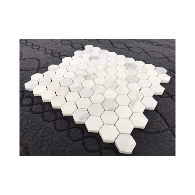 Gạch Mosaic Đá Cẩm Thạch Trắng Thời Trang
