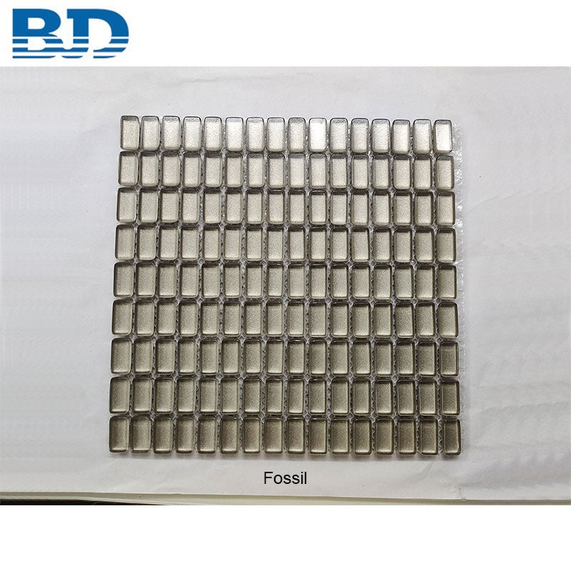 Gạch Mosaic Phòng Tắm Kính Hiện Đại Kiểu Sàn Gỗ Dày 8mm Ốp Tường Bếp Trang Trí Tường Nội Thất Bếp Điểm Nhấn Mosaic