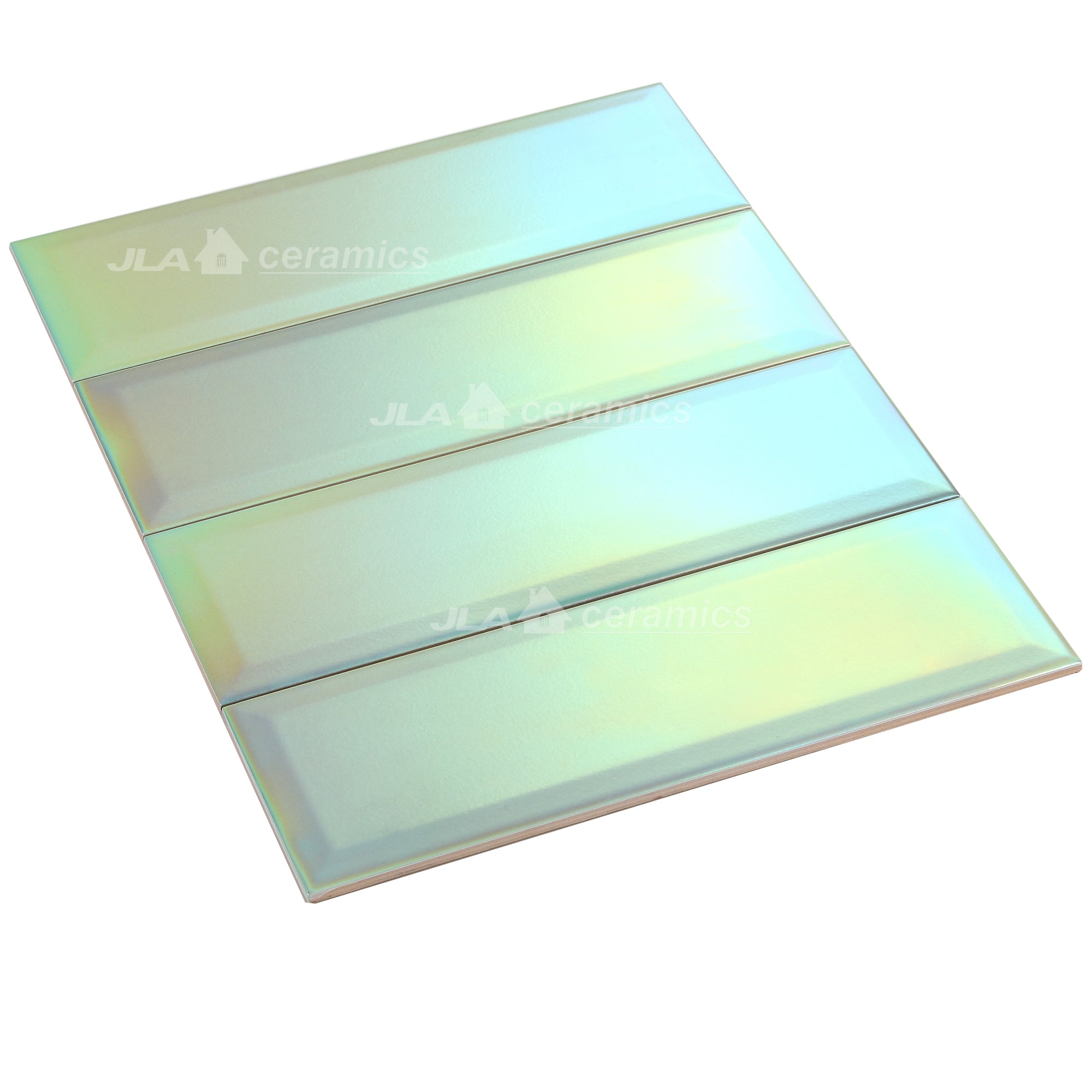 Gạch Ceramic Óng Ánh Cầu Vồng Đa Sắc 4*12 Inch/100*300mm