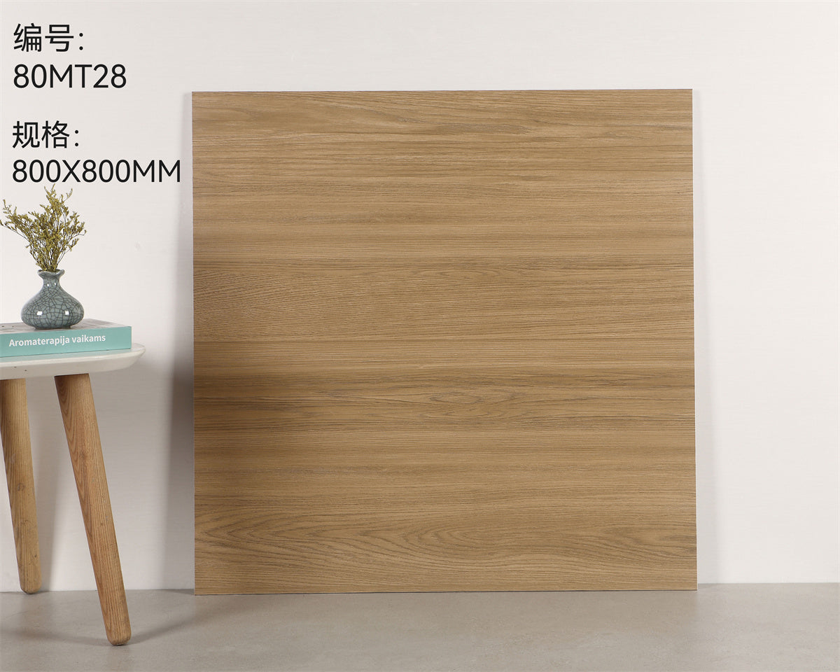 Gạch lát sàn ceramic trang trí vân gỗ ấm áp, bề mặt mờ