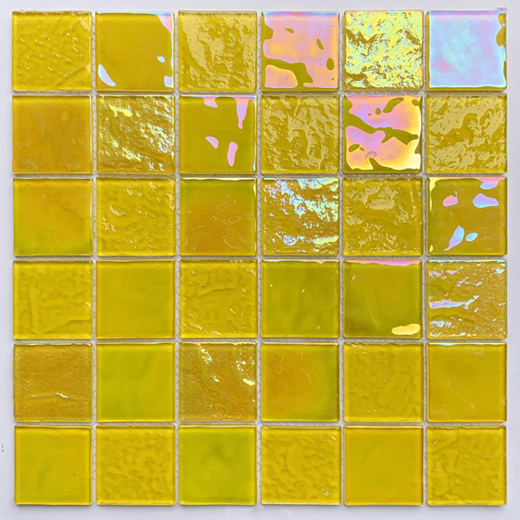 Gạch Mosaic Kính Trang Trí Tường Nội Thất Màu Hồng Tinh Khiết