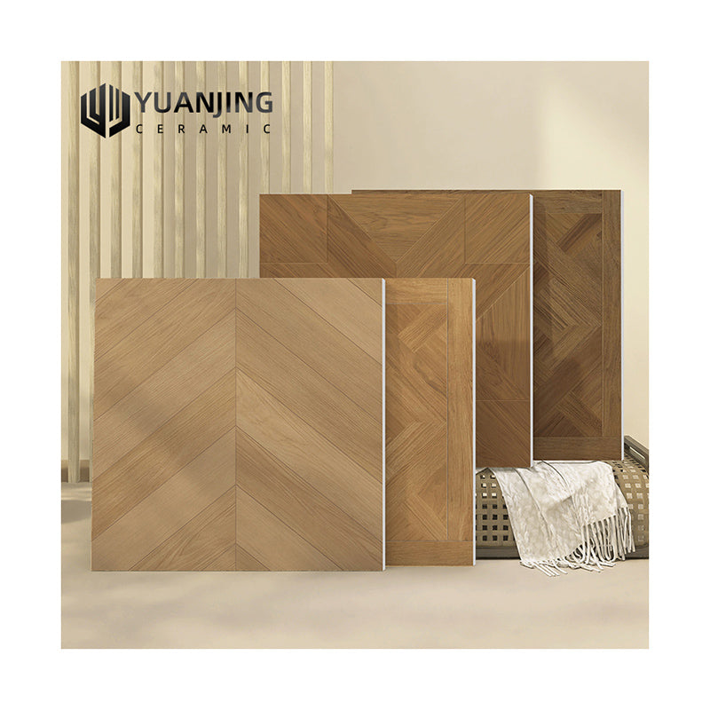 Gạch Sứ Vân Gỗ Lát Sàn Chống Trượt Thiết Kế Kiểu Pháp Cổ Điển Cho Bếp Phòng Tắm Tùy Chỉnh 800x800mm