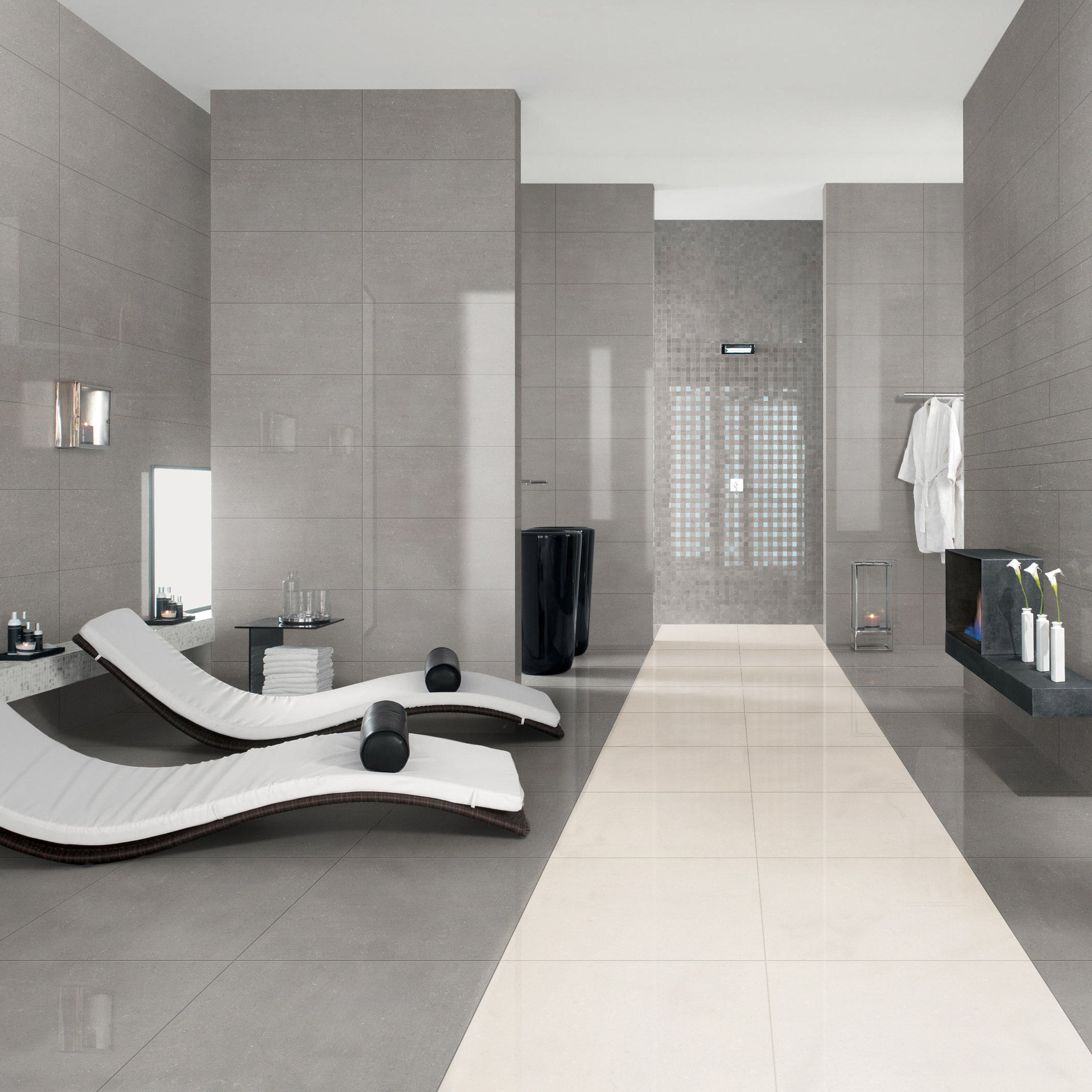 Gạch sứ tráng men bóng đồng chất và Gạch lát sàn xương sứ hai lớp