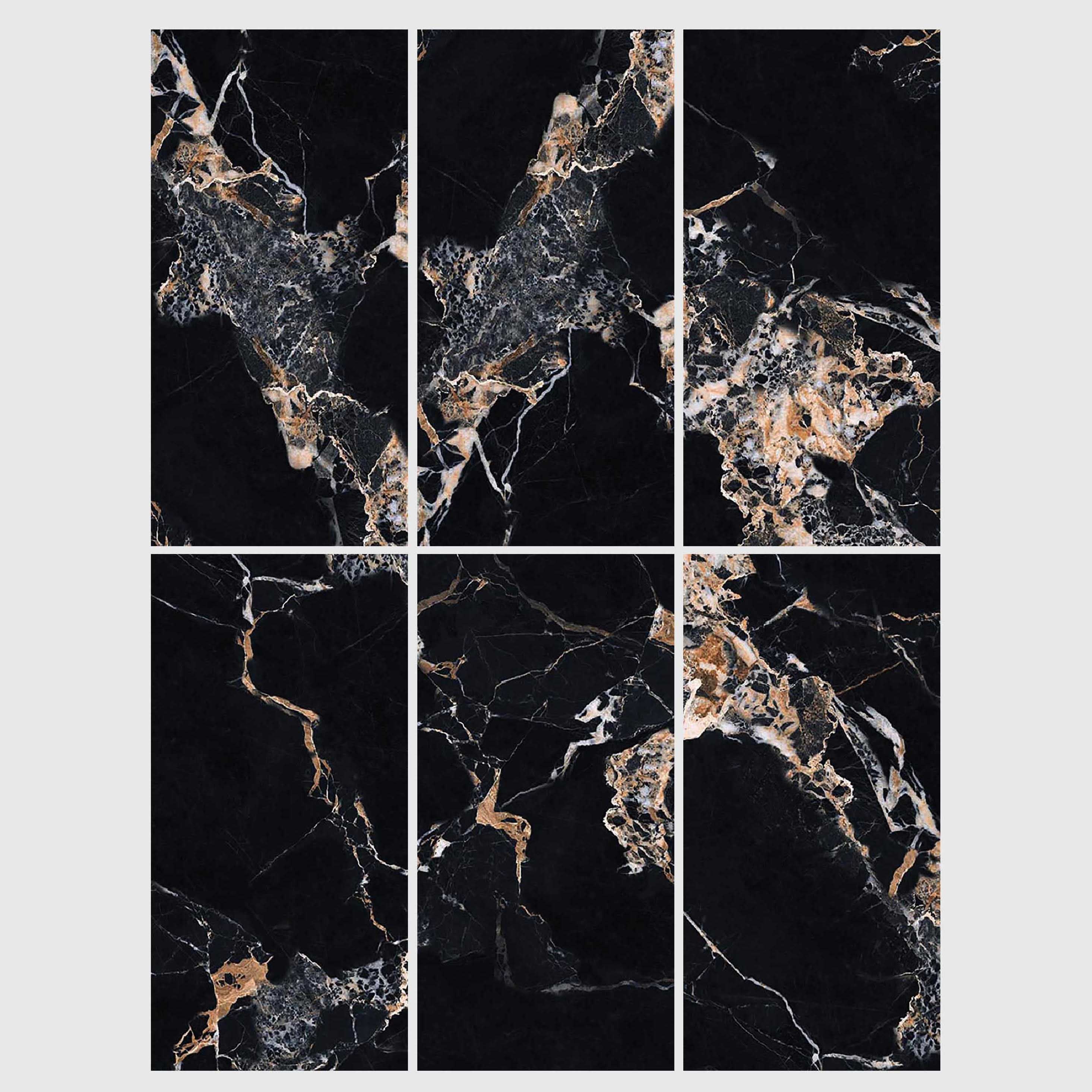 Gạch ốp lát Sứ tráng men bóng vân đá Marble Thiết kế 3D Sang trọng hiện đại Bề mặt siêu mịn 60x120 cho nội thất căn hộ.