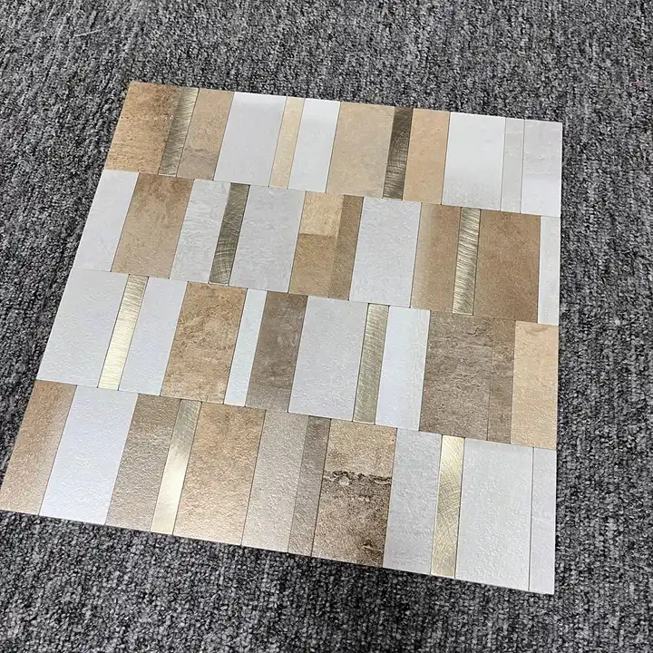 Decal Dán Sàn PVC Tự Dán Chống Thấm Nước Cao Cấp Họa Tiết Đá Cẩm Thạch Dạng Mosaic