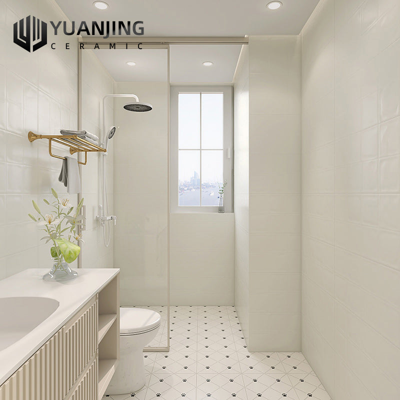 Gạch Gốm Sứ Ốp Lát Đa Sắc Họa Tiết Lưới Lồi Lõm Bề Mặt Men Bóng Nhẹ Cho Tường Và Sàn Nhà Bếp, Phòng Tắm, Ban Công