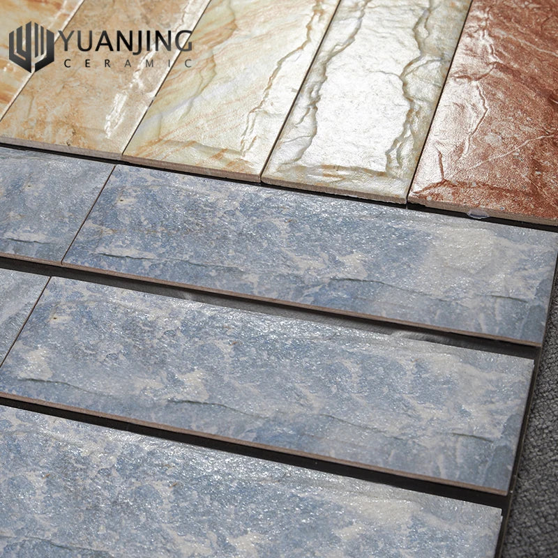 Gạch Sứ 100x300mm 3D Lõm Lồi Men Mờ Gạch Gốm Kiểu Biệt Thự Cổ Điển Nhà Cung Cấp Trung Quốc Trang Trí Nhà Cửa Gạch Ốp Tường Ngoại Thất