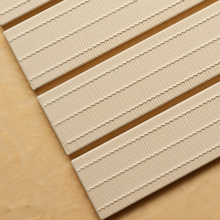 Gạch thẻ ceramic thủ công vân gạch Sơn Đông 65 x 315 mm màu be thiết kế mới