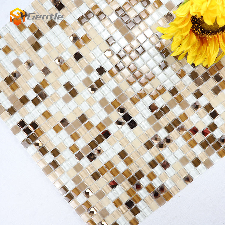 Gạch Mosaic Kính Pha Lê Mini Chất Lượng Cao, Miếng Mosaic Tự Làm Dùng Để Trang Trí Nội Thất