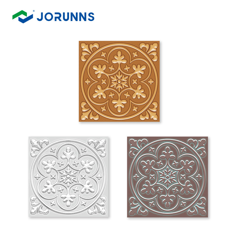 Jorunns ET1022 Tấm dán tường nhà bếp PET Vinyl bóc dán dập nổi chống thấm nước