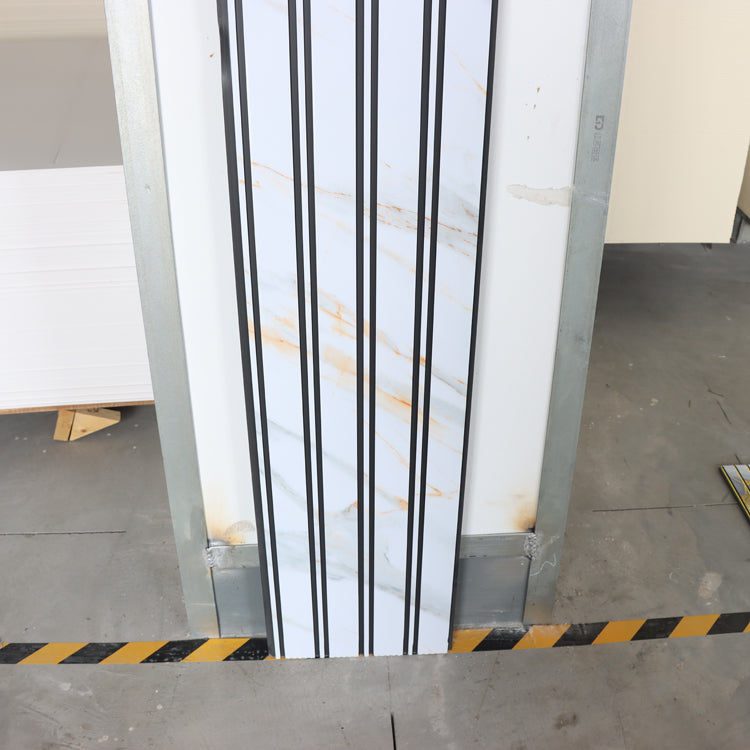 Tấm ốp trần Pvc, tấm ốp tường Pvc và tấm ốp tường Pvc dạng lam, phủ laminate vân gỗ, cách âm, bền, thiết kế hiện đại, tùy chỉnh, chất lượng cao