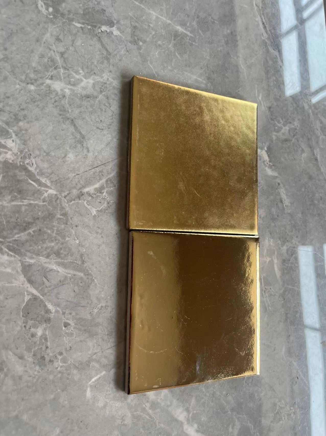 Gạch Ốp Tường Ngoại Thất 6x24 Chống Đông, Kháng Axit, Mạ Vàng Bạc Mờ Phong Cách Rustic Mới, Thiết Kế Hiện Đại, Có Thể Tùy Chỉnh