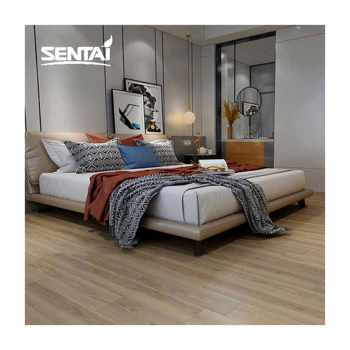 Sentai Tiêu chuẩn Châu Âu Dập nổi sâu Vật liệu nhựa PVC LVT chống thấm nước Sàn gỗ Tấm nhựa tổng hợp
