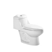 Bộ bồn cầu một khối bằng gốm siphonic Medyag MJ-P-3003, ống xả hình chữ S đóng chậm 300mm