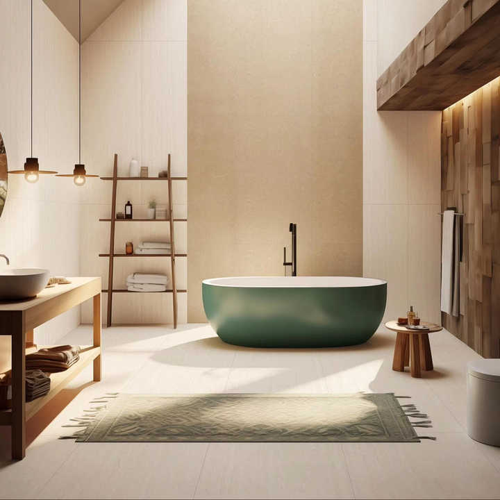 Gạch sứ tráng men mềm 600*1200 có độ bóng chống trượt, sàn đá cẩm thạch toàn thân dùng để trang trí nhà cửa
