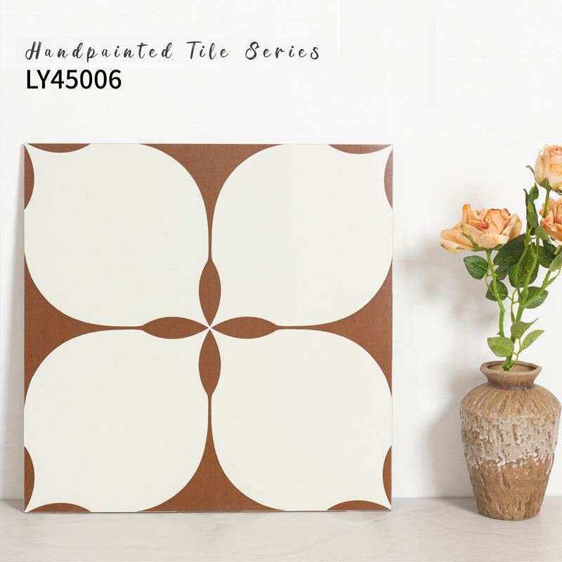 Gạch Lát Sàn Trang Trí Hiện Đại 300x300mm Độ Bám Cao cho Không Gian Nội Thất Thương Mại Màu Đỏ Gạch Nung có Chức Năng Chống Trượt