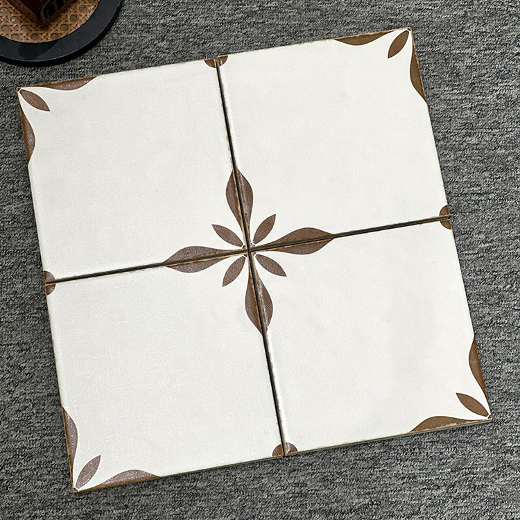 Gạch Porcelain Đen và Vàng Lát Sàn Nội Thất Hoa Văn Trang Trí Chống Trượt