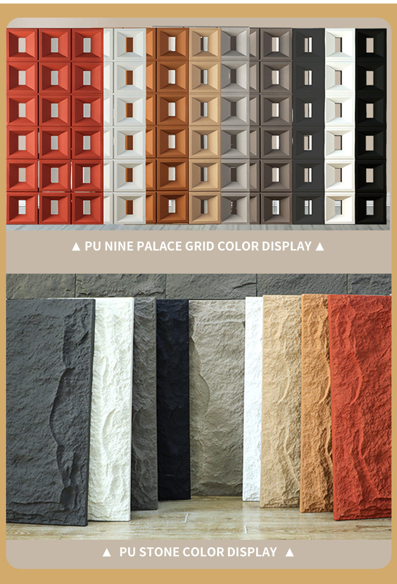 Sỉ Tấm Ốp Tường Giả Đá Văn Hóa PU 3D Hình Núi Trang Trí Nội Ngoại Thất