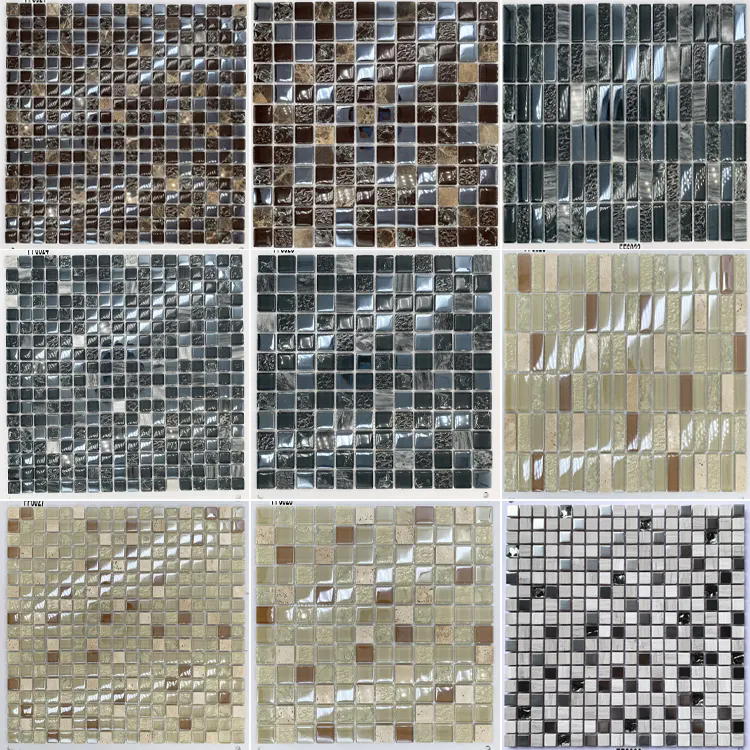 Gạch Mosaic Sứ Men Rạn Băng Đa Dạng Màu Sắc Dùng Cho Hồ Bơi Bán Sỉ