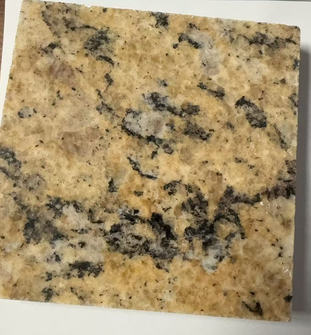 Gạch và Tấm Đá Granite Vàng Brazil Đánh bóng Trang trí Công nghiệp Nội thất