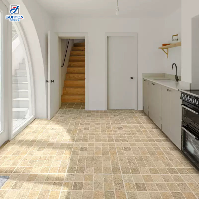 Đá lát sân đỗ xe đồng chất 600x600mm dày 12/18mm bán sỉ cho cầu thang, lát thô ngoài trời, sàn ngoại thất