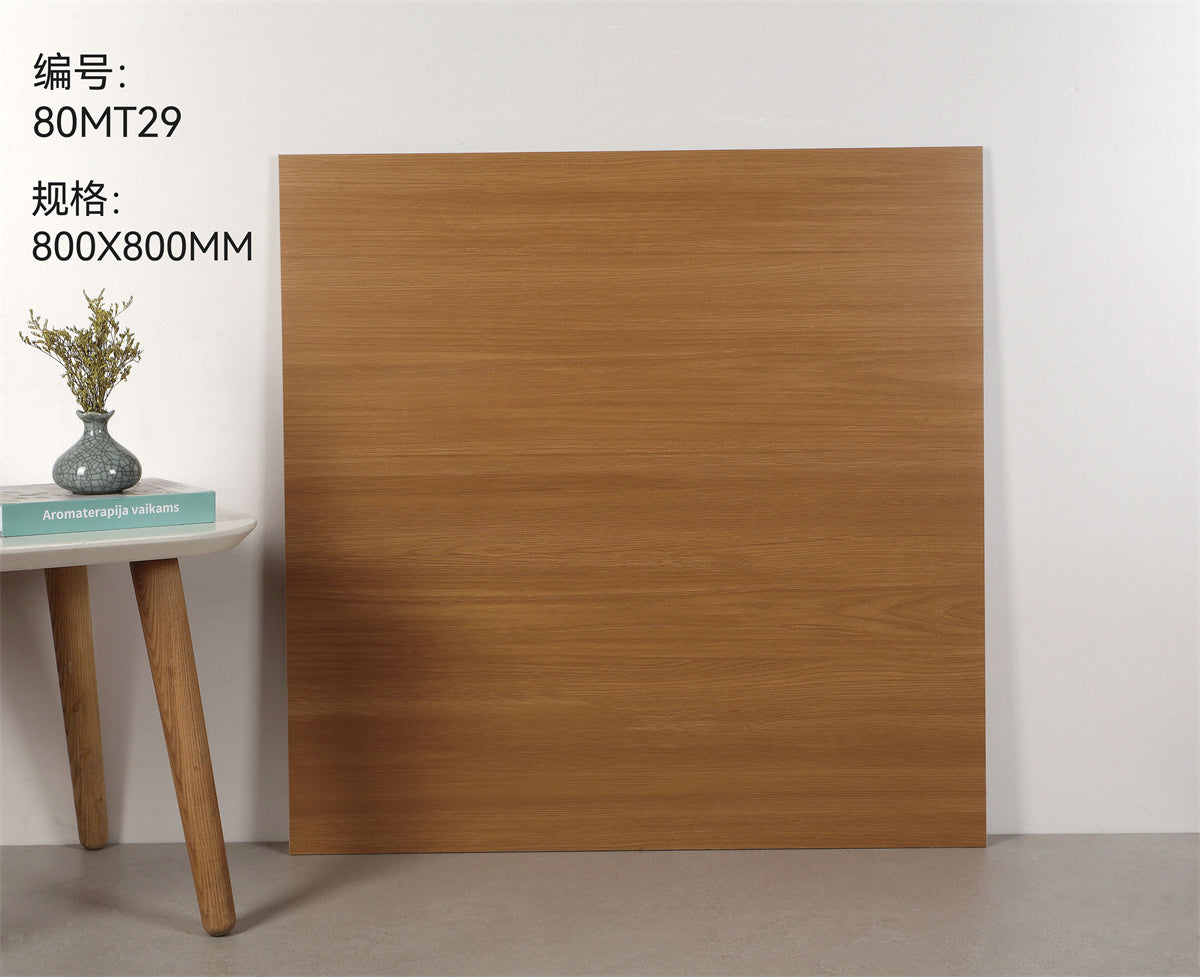 Gạch lát sàn ceramic trang trí vân gỗ ấm áp, bề mặt mờ