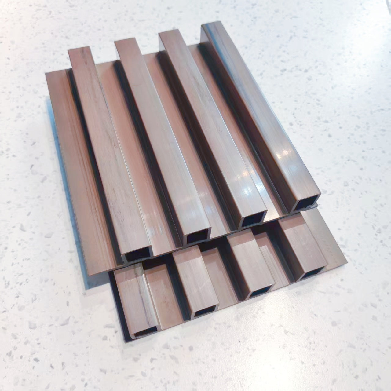 Tấm ốp tường ASA vật liệu mới, sử dụng ngoài trời, chống chịu thời tiết tốt, 150*15MM