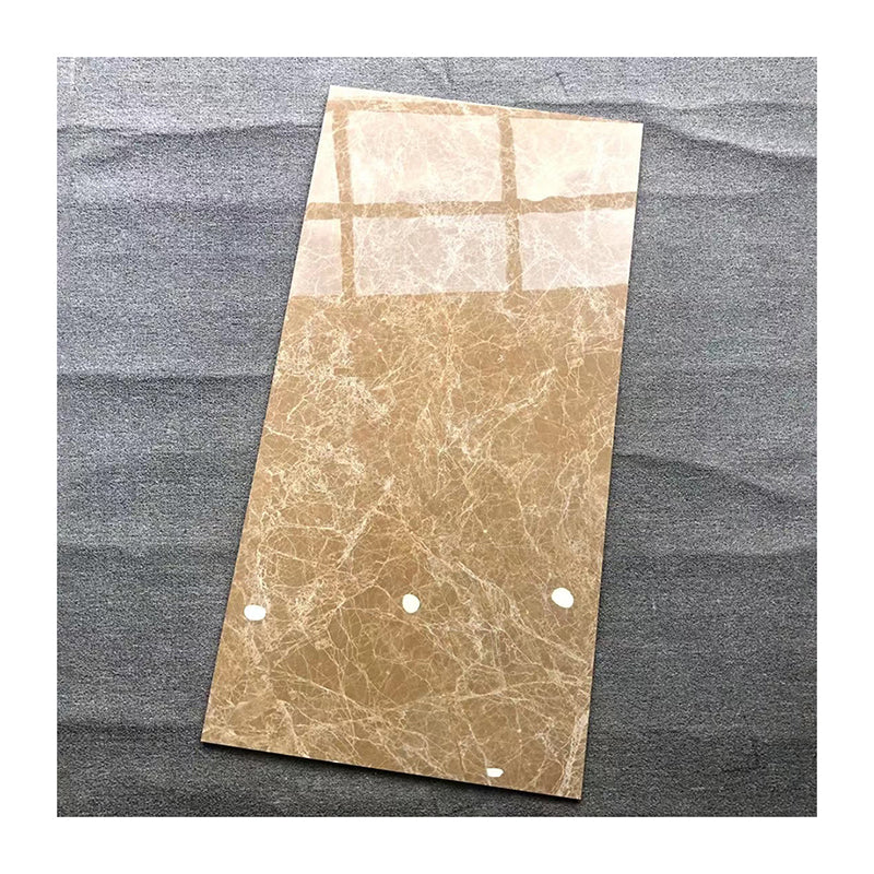 Gạch ốp tường và lát sàn sứ Tây Ban Nha tráng men Porcelanto nâu bóng men kính thiết kế vân đá cẩm thạch