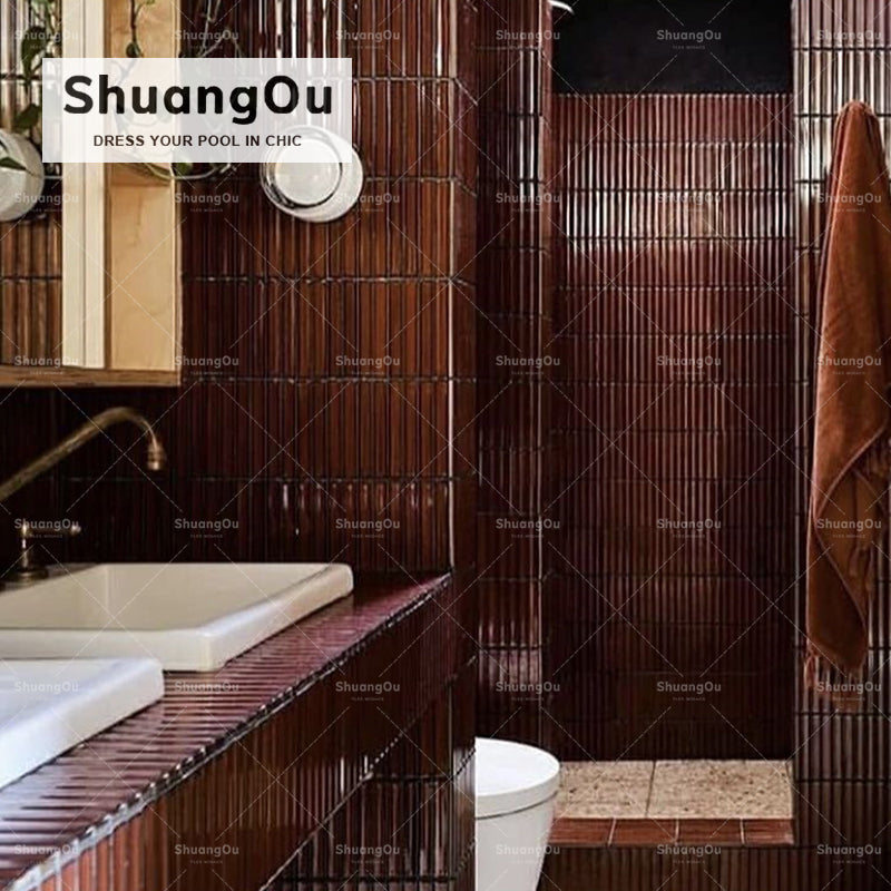 Gạch Mosaic Dải Đá Cẩm Thạch Xanh Tráng Men & Gốm Sứ Kiểu Kitkat Ốp Tường Bếp/Phòng Tắm – Hàng Bán Chạy Nhất