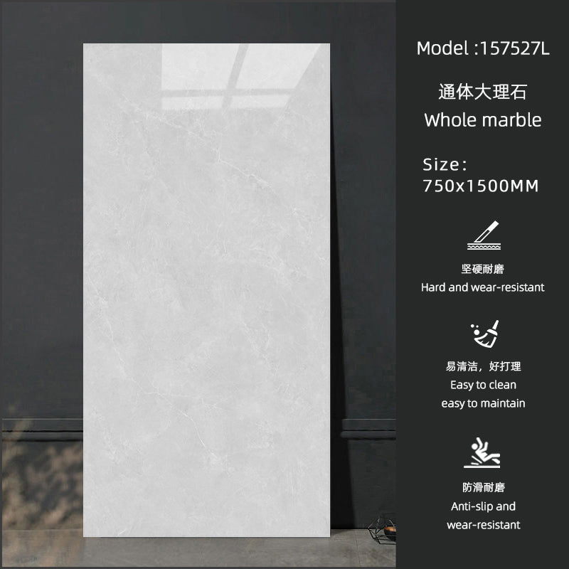 Giảm giá đặc biệt Gạch sứ vân đá cẩm thạch trắng bóng Thiết kế Cổ điển Hiện đại 750 x 1500 mm Kháng khuẩn Chống trượt cho phòng