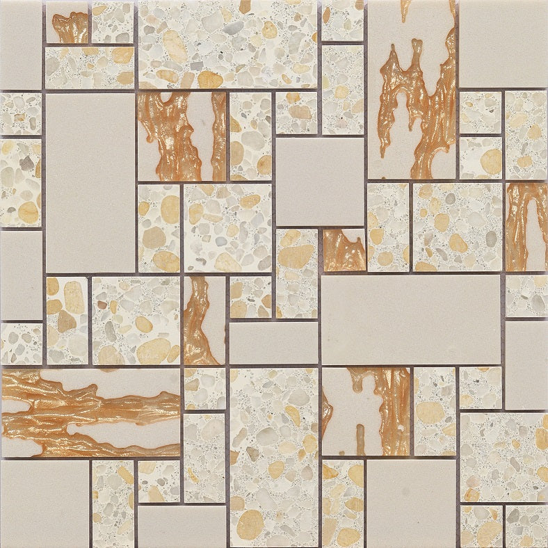 Gạch Mosaic Gốm Sứ Thủy Tinh Phong Cách Hiện Đại Dùng Để Trang Trí Sàn Ngoài Trời, Tường & Phòng Tắm Cho Các Dự Án Khách Sạn, Hồ Bơi