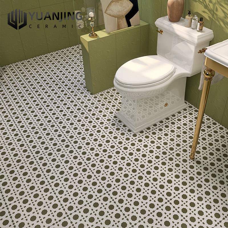 Gạch lát sàn sứ men họa tiết tinh xảo 300x300mm cho nhà bếp và phòng tắm