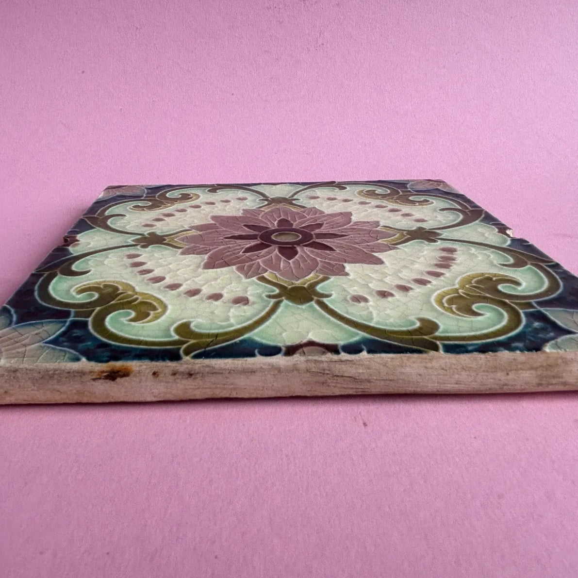 Gạch ốp tường gốm sứ vuông thủ công, phong cách Cổ điển-Hiện đại, bóng mộc, họa tiết gạch nung