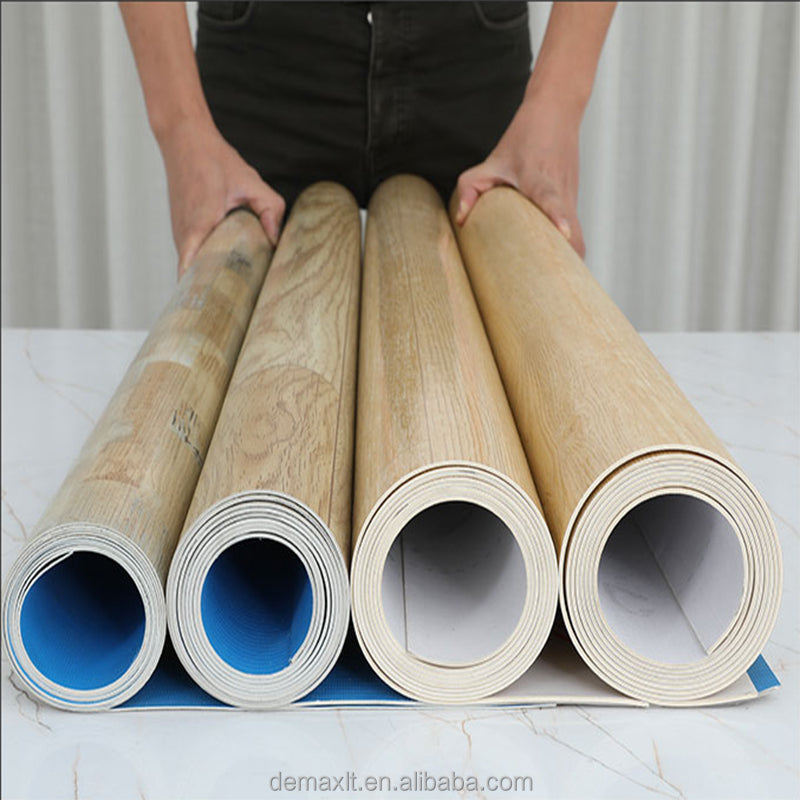 DEMAX Modern Sàn cuộn PVC dày 1.2mm-3mm chống mài mòn, chống trượt cho các tòa nhà có lưu lượng giao thông cao, thiết kế đồ họa dễ dàng