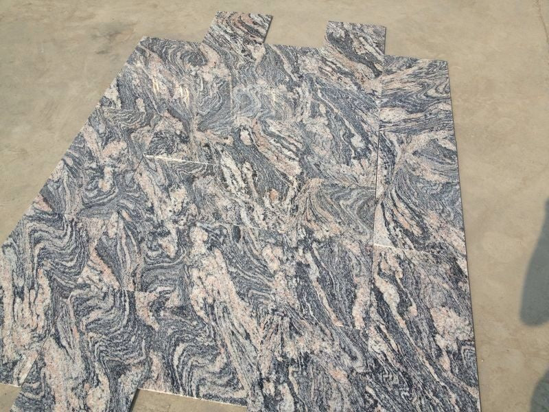 Tấm Đá Granite Juparana Sóng Nắng Xám Tro Cát
