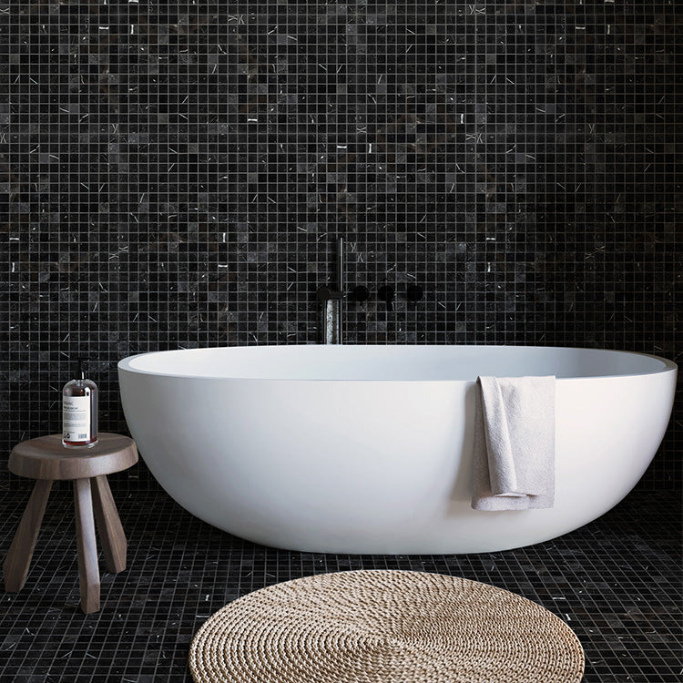 Gạch mosaic cắt tia nước bằng đá cẩm thạch và kim loại, phong cách cổ điển, dùng cho trang trí tường nội thất, lát sàn và dự án xây dựng.