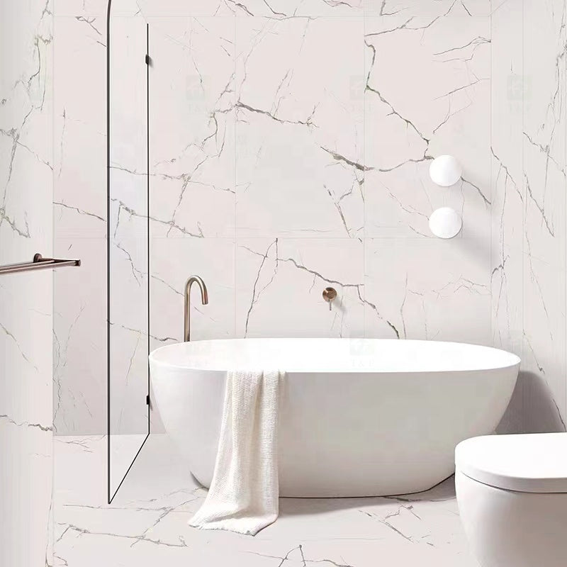 Gạch Lát Nền Sứ Vân Đá Cẩm Thạch Trắng 600x600 Bề Mặt Mờ Dùng Trong Nhà Cao Cấp Chất Lượng Hàng Đầu