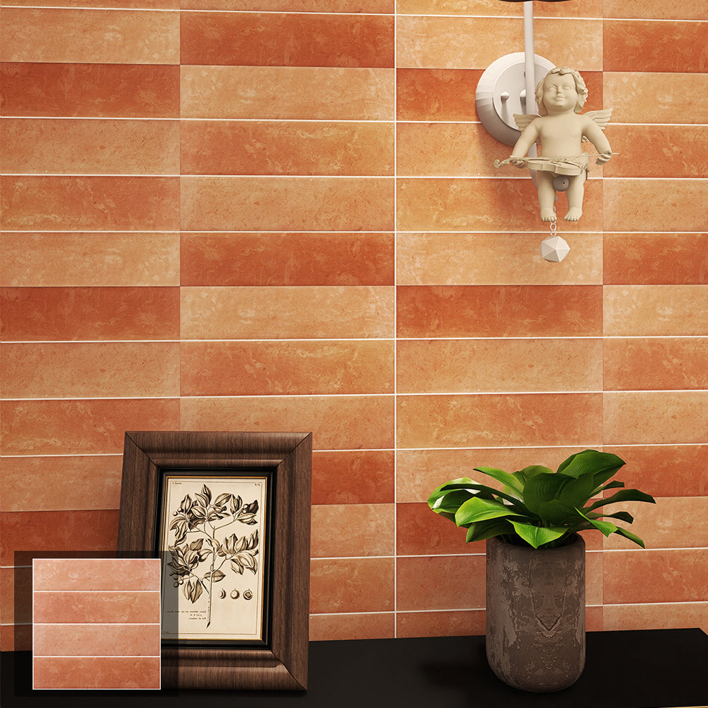 Gạch thẻ ốp tường men sứ hiệu ứng thủ công mộc mạc