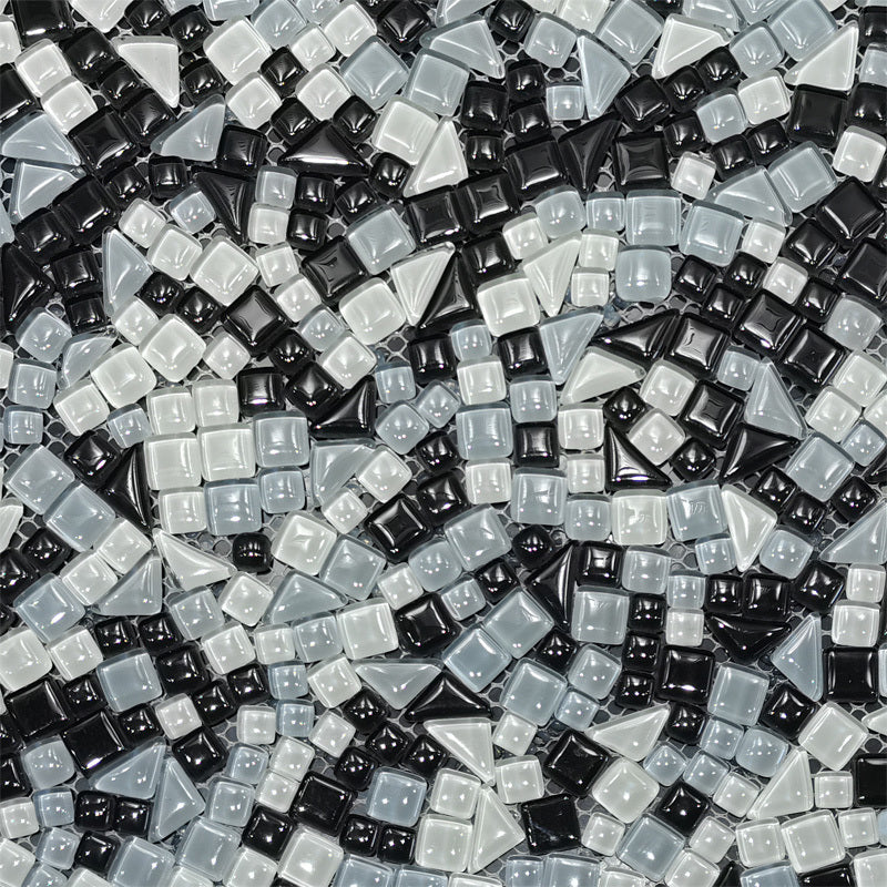 Hạt rời Mosaic thủy tinh/gốm sứ dày 4mm cao cấp, phong cách thiết kế hiện đại dùng cho khách sạn, đồ thủ công DIY, hồ bơi & phòng ăn