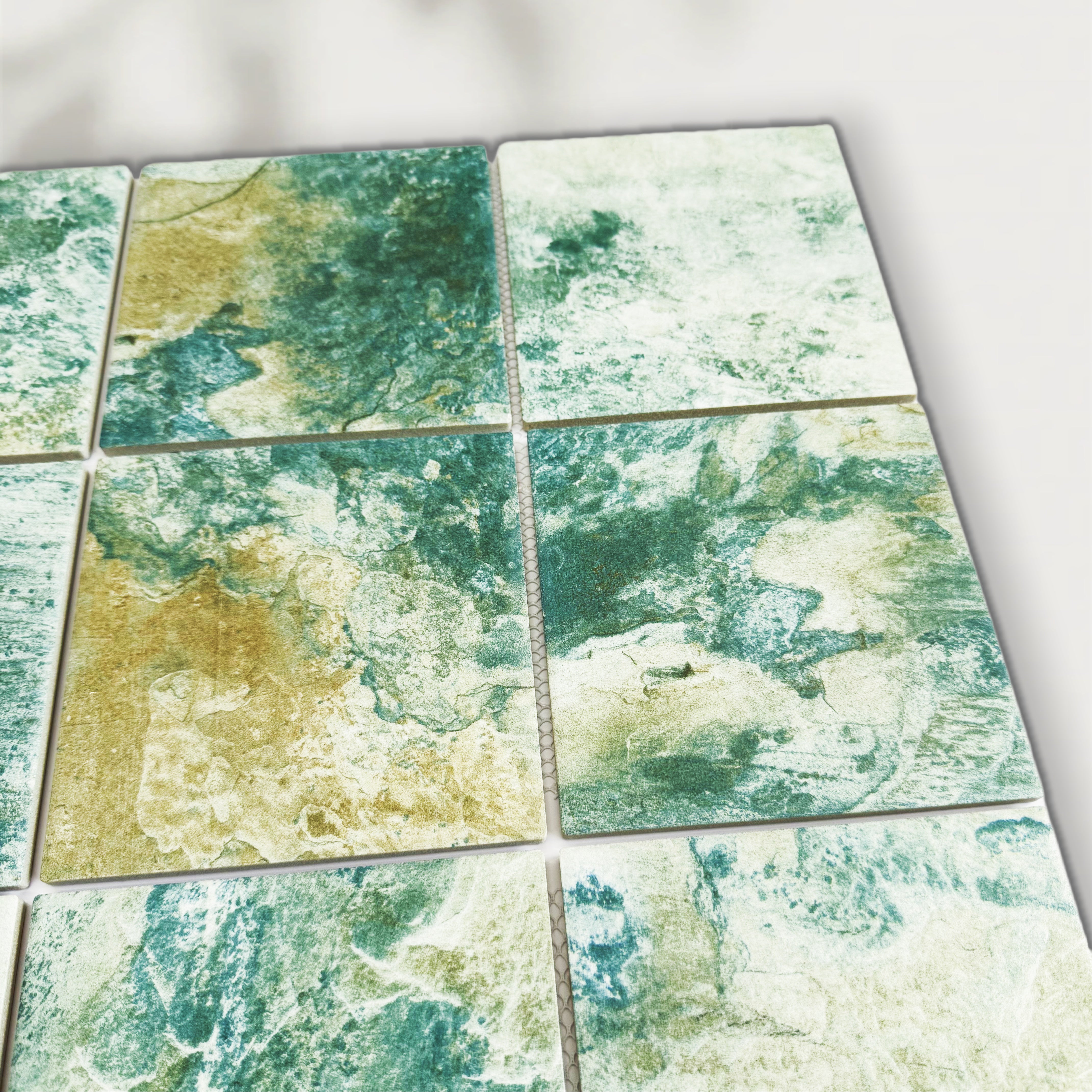 Gạch Hồ Bơi Gốm Mosaic Sáng Tạo Hiện Đại, Gạch Lát Sàn Gốm Sứ Toàn Phần, Gạch Đặc Biệt Kiểu Parquet Dành Cho Khách Sạn Biệt Thự Nhà Máy