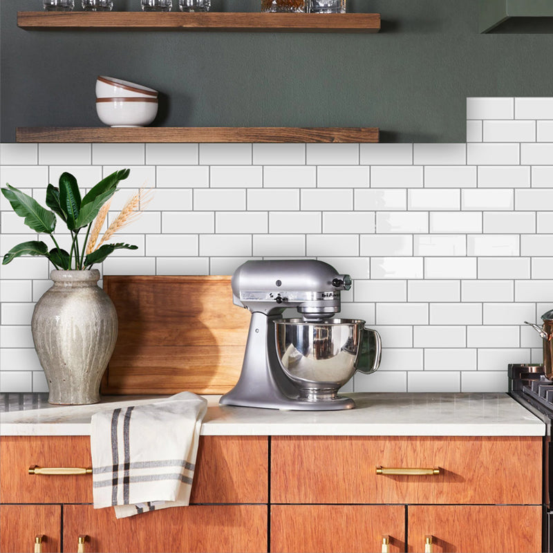 Tường 3D PET Trắng - Gạch Nghệ Thuật Chống Thấm