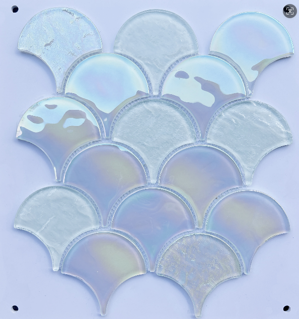 Gạch mosaic thủy tinh màu xanh lá cây đẹp mắt để trang trí nhà cửa