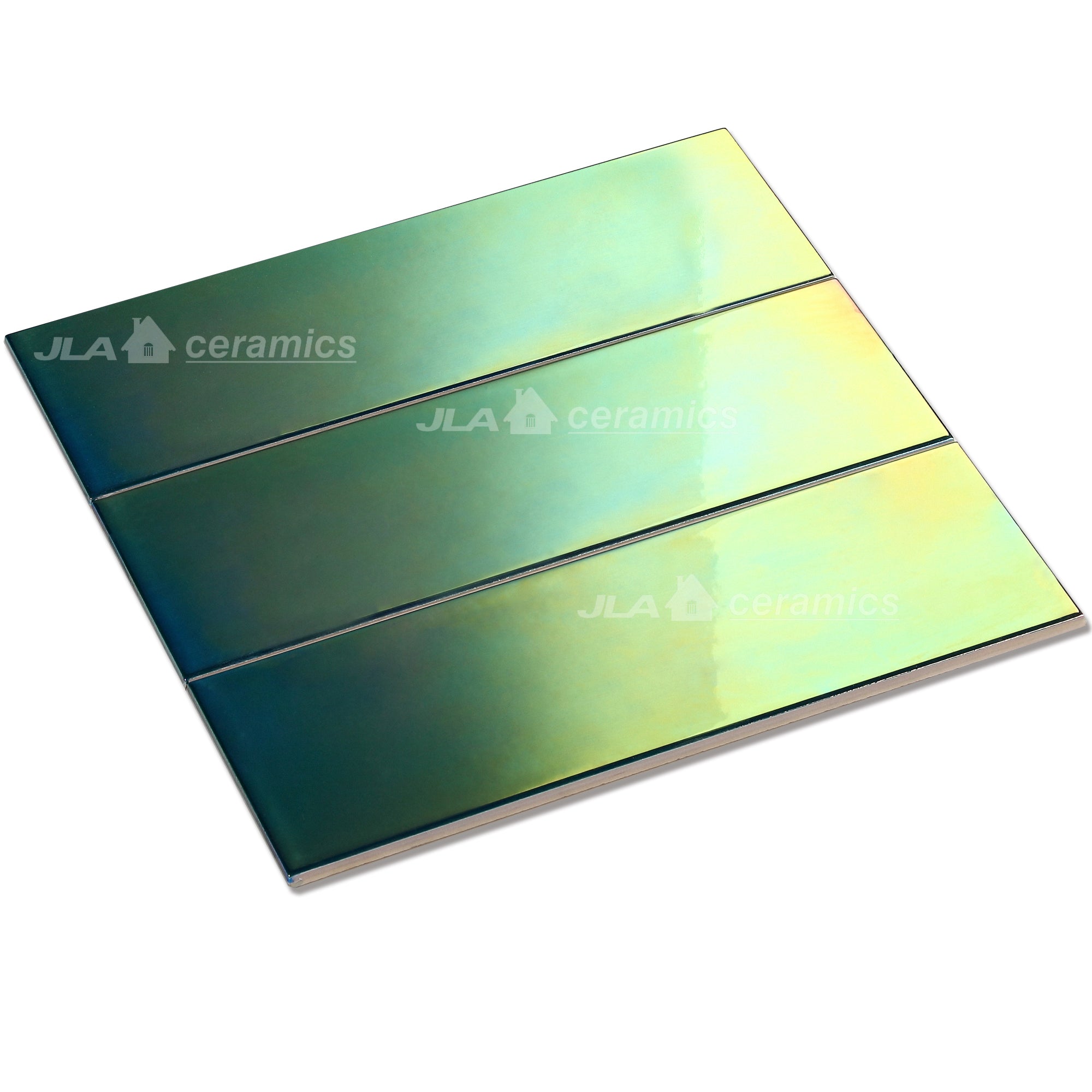 Gạch Ceramic Óng Ánh Cầu Vồng Đa Sắc 4*12 Inch/100*300mm