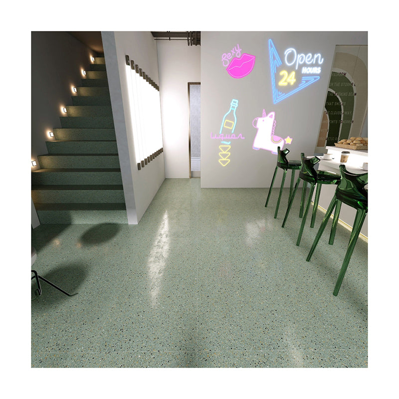 Gạch Terrazzo Toàn Sứ Bề mặt Men mờ Khắc tinh xảo, Phong cách Tươi mới Thanh lịch, Gạch Sứ dùng cho Cửa hàng Thời trang, Khách sạn